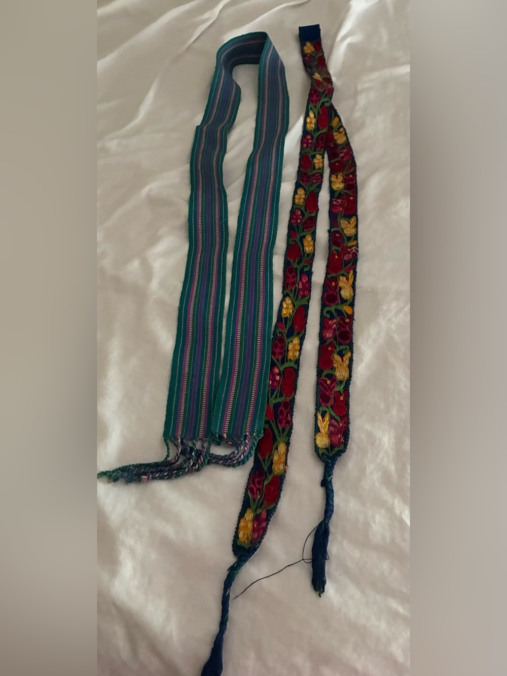 Colorful Handwoven Guatemalan Waist Sashes
